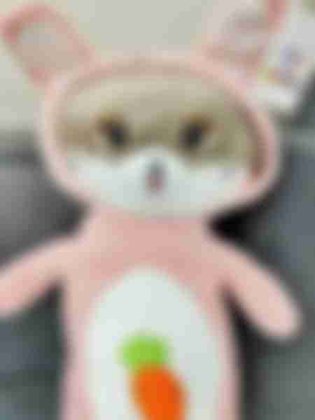 Игрушка мягкая Котик в костюме зайца, 70см