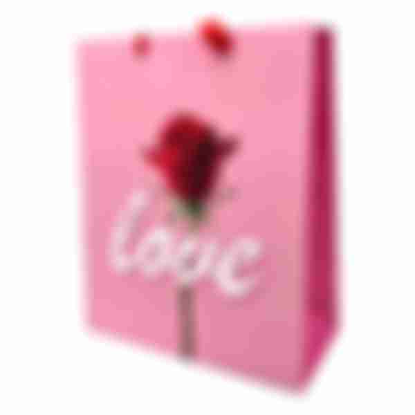 Пакет подарочный Love 26*32см