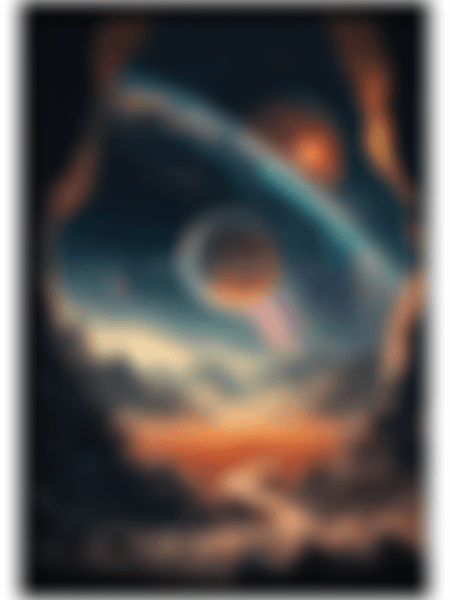 Тетрадь Cosmic Landscape, клетка, А4, 48л, в ассортименте, 1 шт