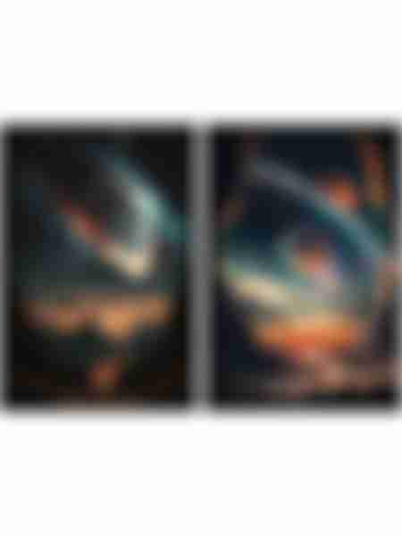 Тетрадь Cosmic Landscape, клетка, А4, 48л, в ассортименте, 1 шт