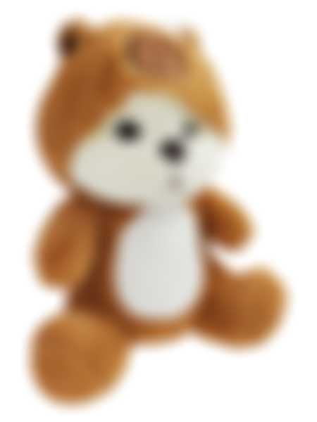 Игрушка мягкая Jile Toys Мишка в костюме капибары, 30см