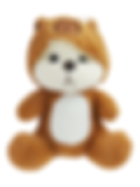 Игрушка мягкая Jile Toys Мишка в костюме капибары, 30см