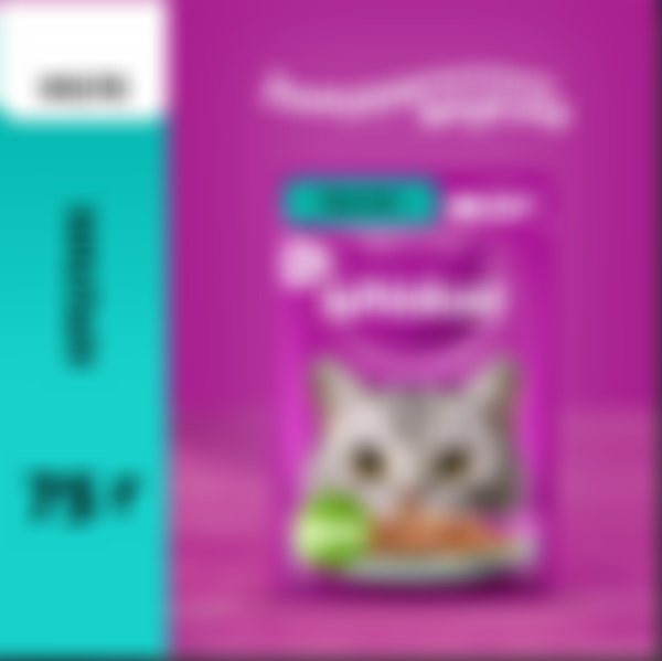 Whiskas влажный корм для кошек кролик желе 75г