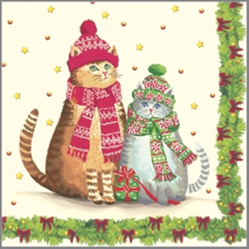 Бумажные салфетки Bouquet Home Collection Classic Новогодние друзья ...