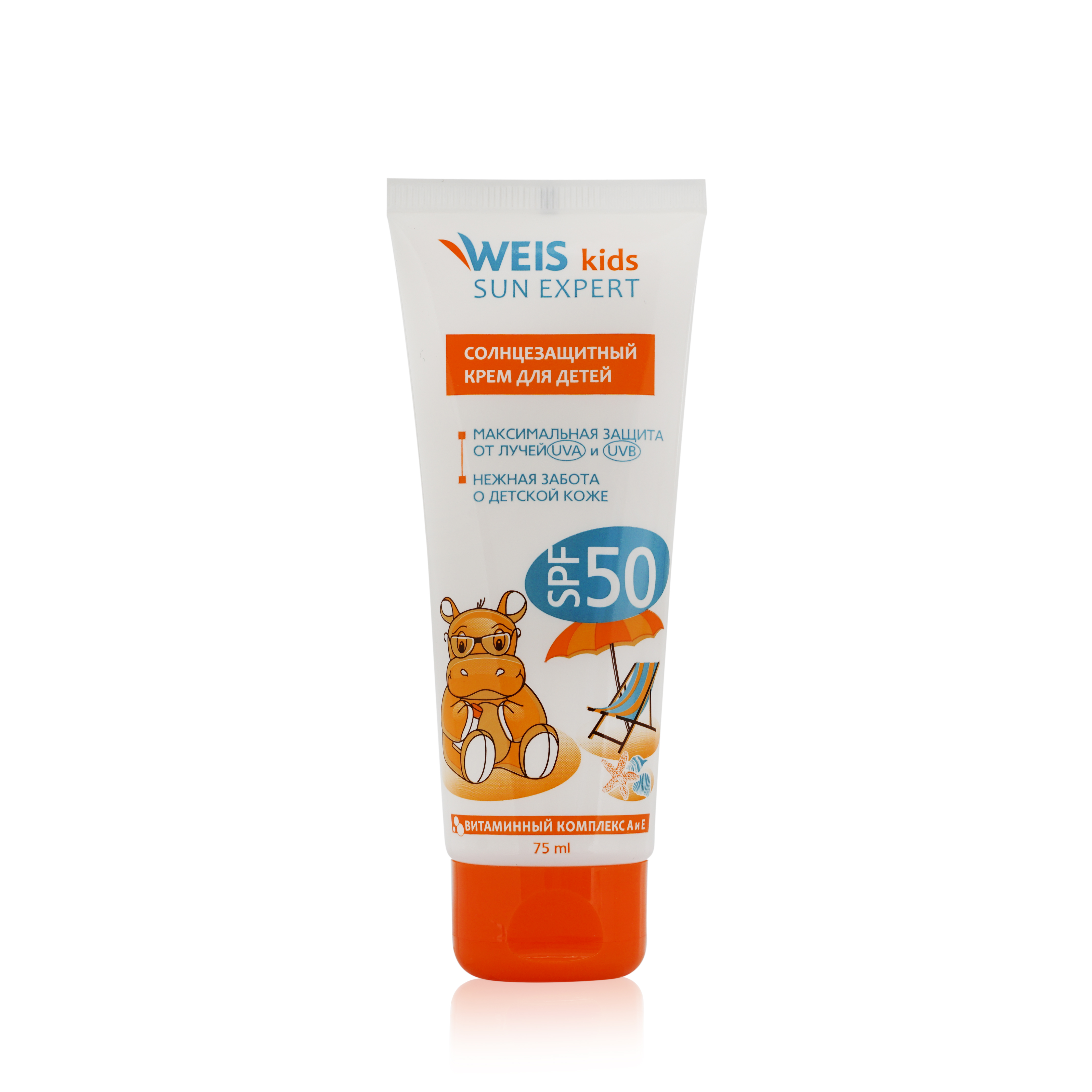 WEIS для загара крем солнцезащитный для детей SPF 50 75МЛ - купить в ...